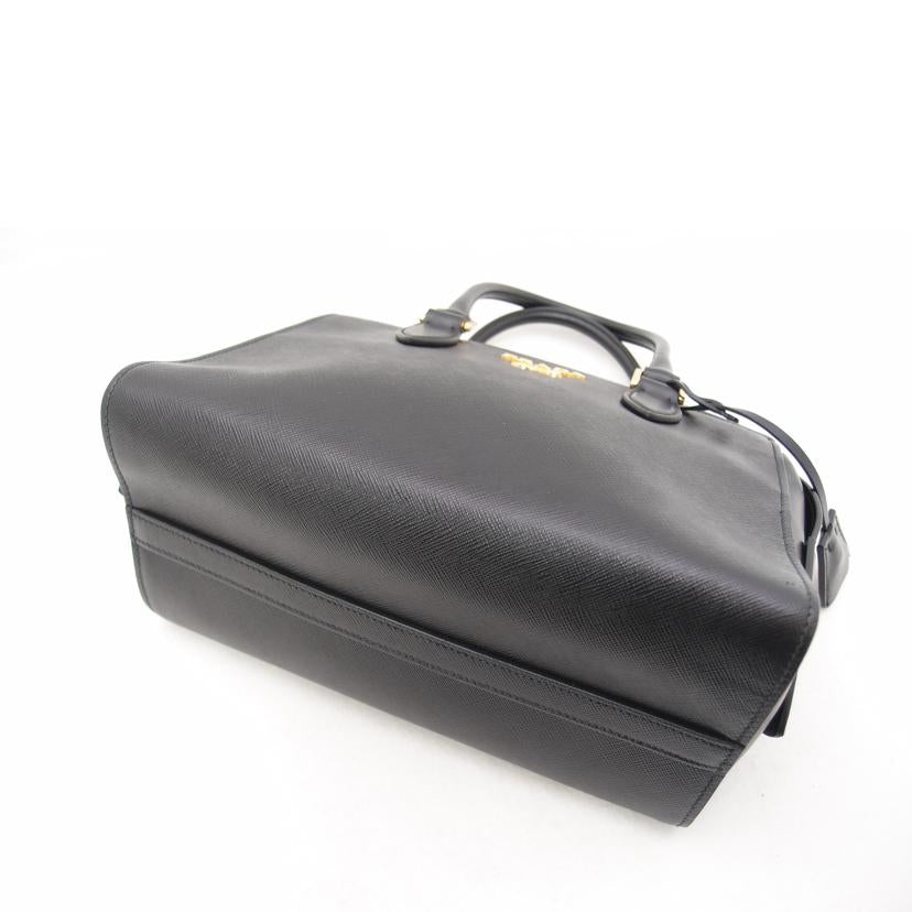 PRADA/サフィアーノ2wayトート/ブラック/1BA164//158*/SAランク/69