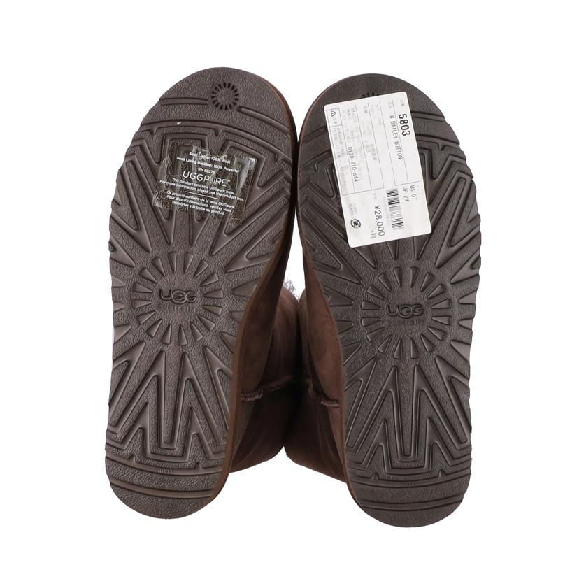 UGG アグ/W BAILEY BUTTON ムートンブーツ/ブラウン/5803//サイズ:24/SAランク/91