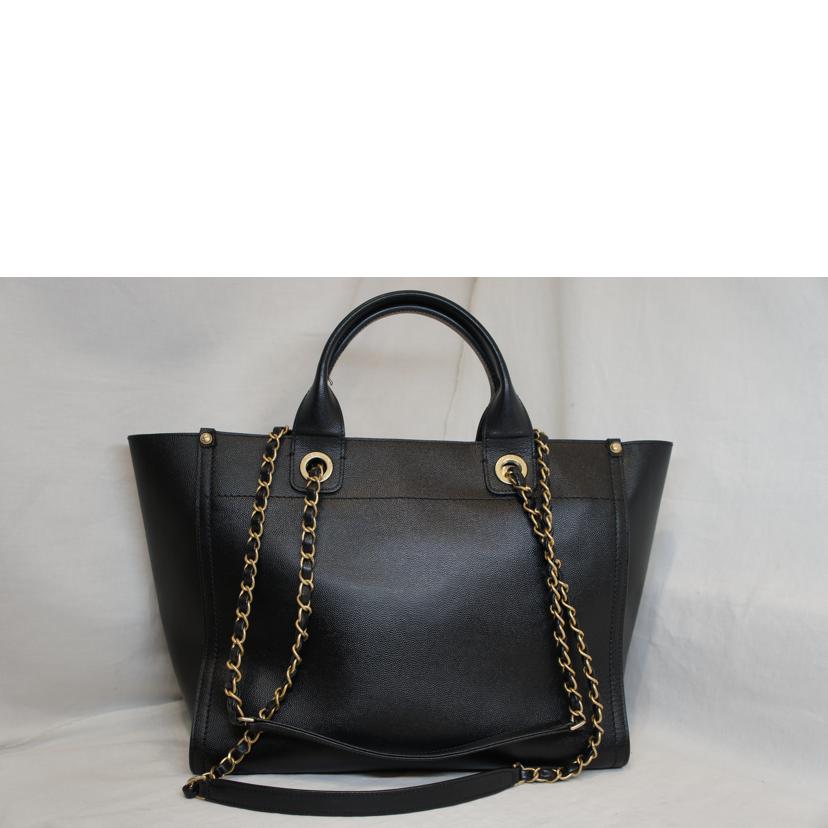 CHANEL シャネル/ドーヴィル/2wayトート/ブラック/57069//265*****/Aランク/92