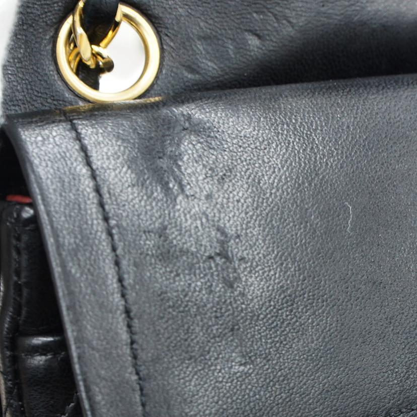 CHANEL シャネル/Wフラップチェーンショルダー G金具//031****/ABランク/09