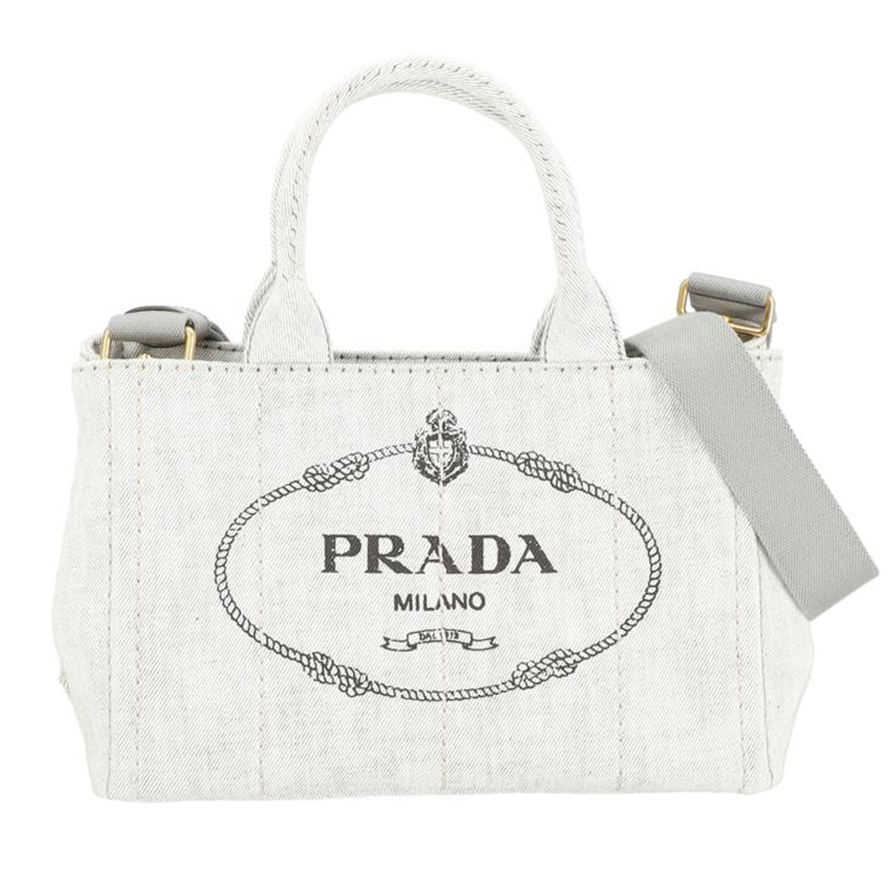 PRADA プラダ/カナパトート/ホワイトデニム/1BG439//204/SAランク/91