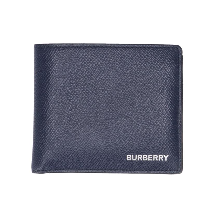 BURBERRY バーバリー/グレイニーレザー二つ折り財布/ネイビー/8014658//ABランク/18