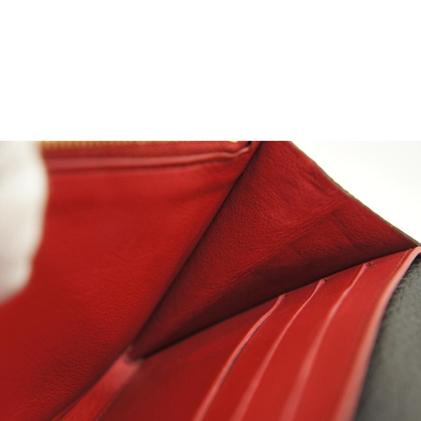 LV ルイヴィトン/ポルトフォイユ・カプシーヌ/黒/ベージュ/赤/M62133//MI4***/ABランク/92