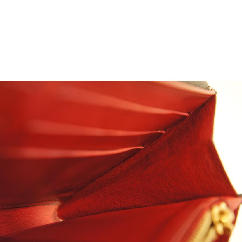 LV ルイヴィトン/ポルトフォイユ・カプシーヌ/黒/ベージュ/赤/M62133//MI4***/ABランク/92