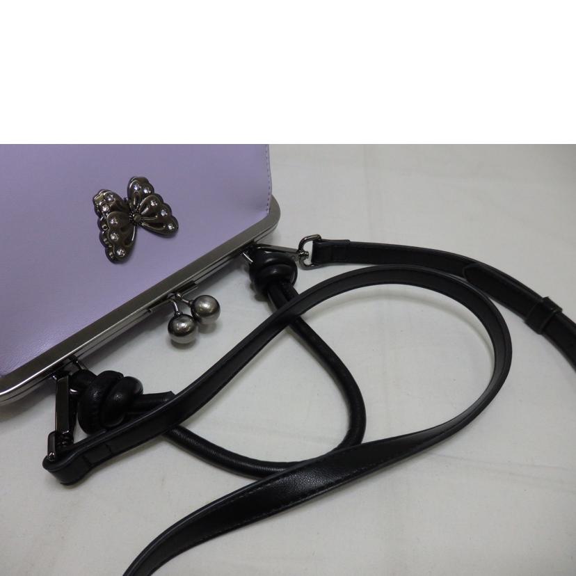 anasui アナスイ/アナスイ エイミー がま口 2way 紫//Aランク/84