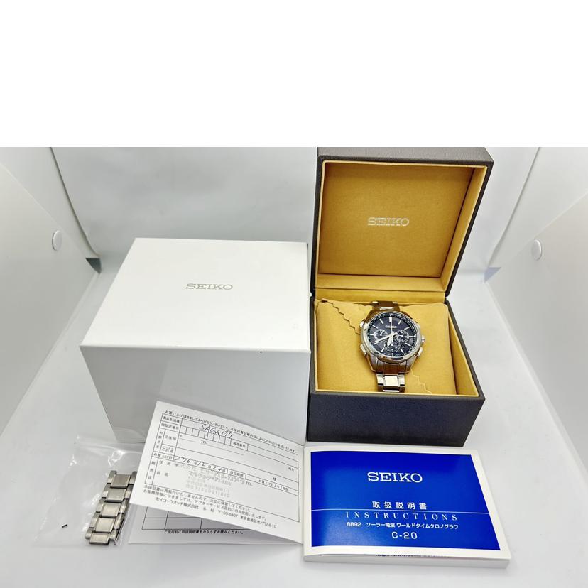 SEIKO セイコー/ブライツ/電波ソーラー/チタン/8B92-0AA0//ABランク/75