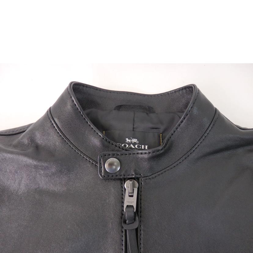 COACH コーチ/レザー/レーサージャケット/黒/88799//ABランク/84