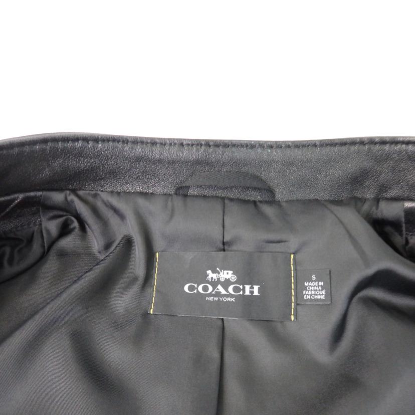 COACH コーチ/レザー/レーサージャケット/黒/88799//ABランク/84