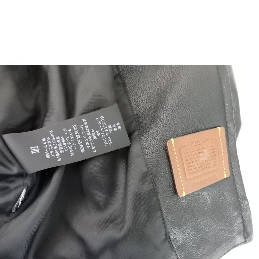 COACH コーチ/レザー/レーサージャケット/黒/88799//ABランク/84