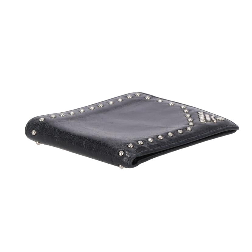 PRADA プラダ/ビジュー/二つ折り財布/カード・札入れ/ブラック/2M0513//ABランク/18