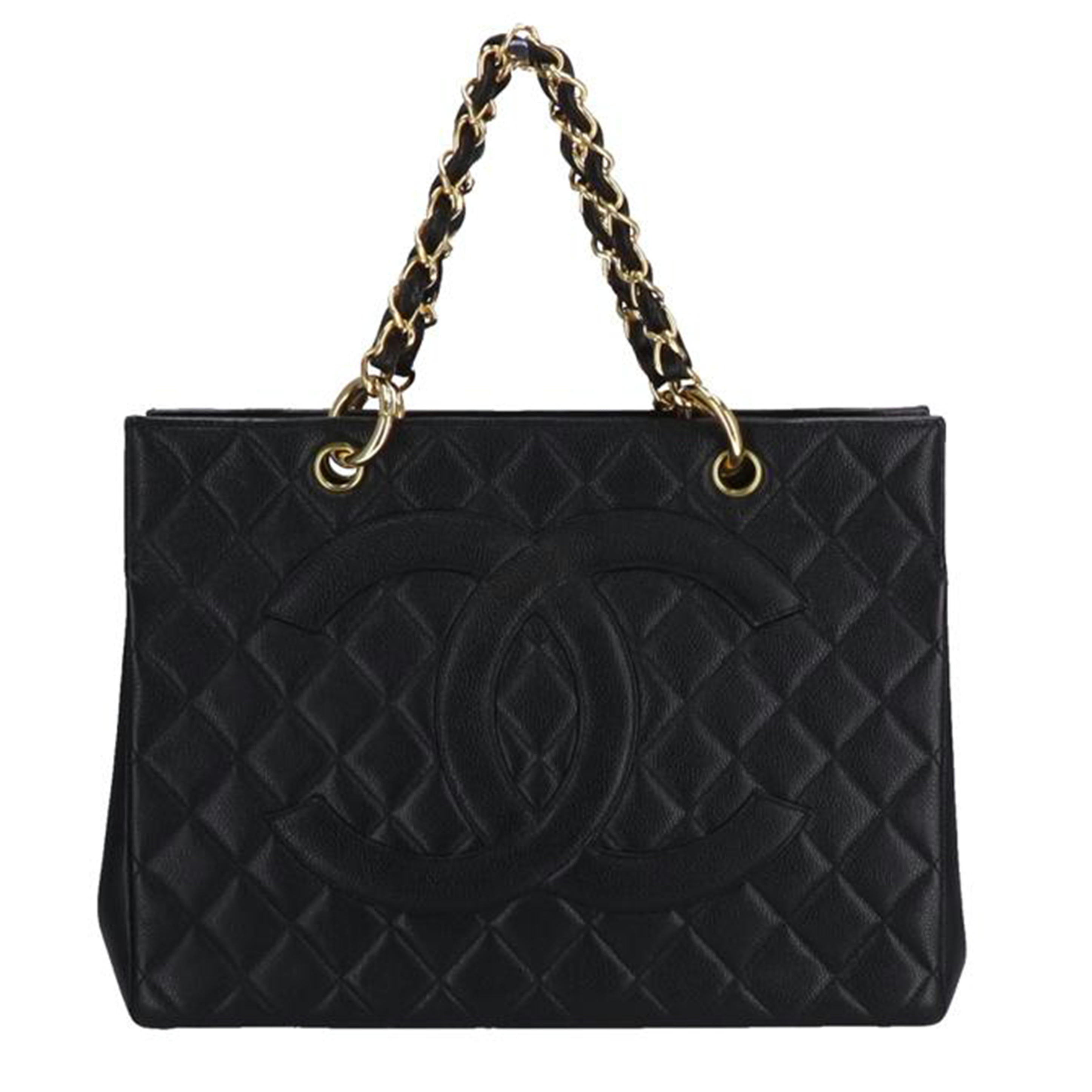 CHANEL シャネル/ココマークチェーンハンド/キャビアスキン/G金具//478****/ABランク/09