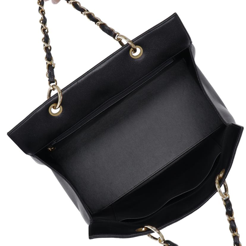 CHANEL シャネル/ココマークチェーンハンド/キャビアスキン/G金具//478****/ABランク/09