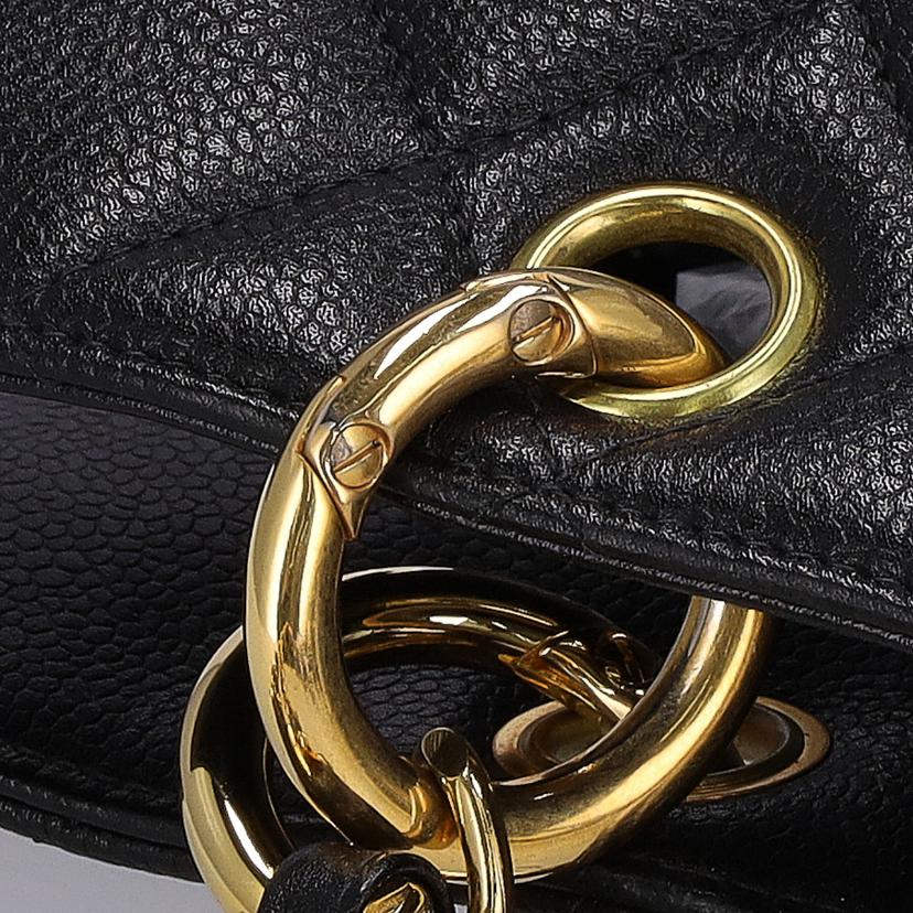 CHANEL シャネル/ココマークチェーンハンド/キャビアスキン/G金具//478****/ABランク/09