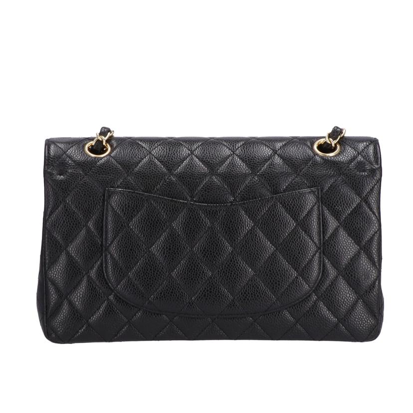 CHANEL シャネル/Wフラップチェーンショルダー/キャビアスキン/G金具//134*****/ABランク/09