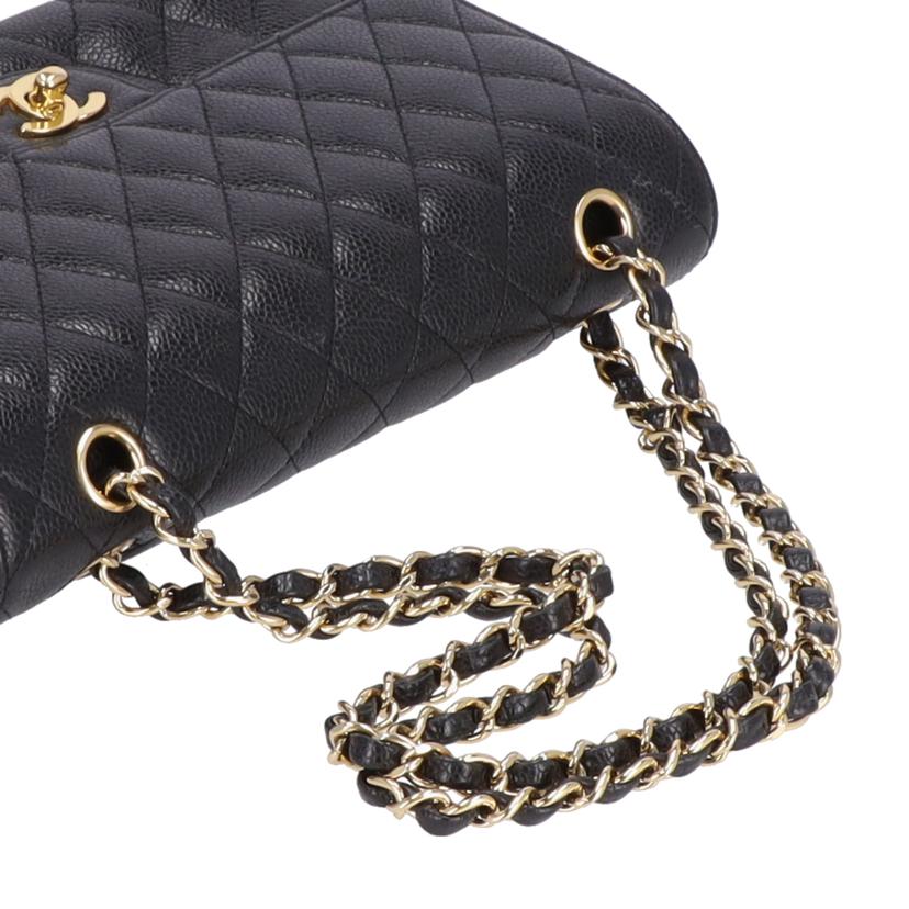 CHANEL シャネル/Wフラップチェーンショルダー/キャビアスキン/G金具//134*****/ABランク/09
