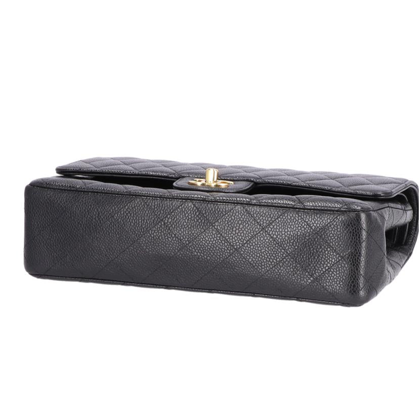 CHANEL シャネル/Wフラップチェーンショルダー/キャビアスキン/G金具//134*****/ABランク/09
