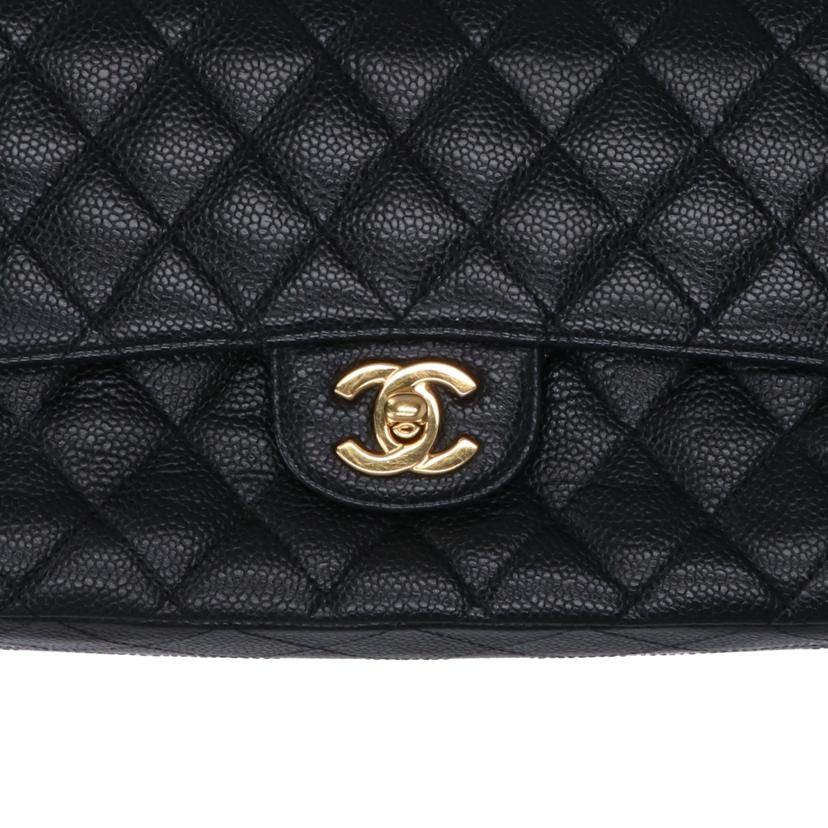 CHANEL シャネル/Wフラップチェーンショルダー/キャビアスキン/G金具//134*****/ABランク/09