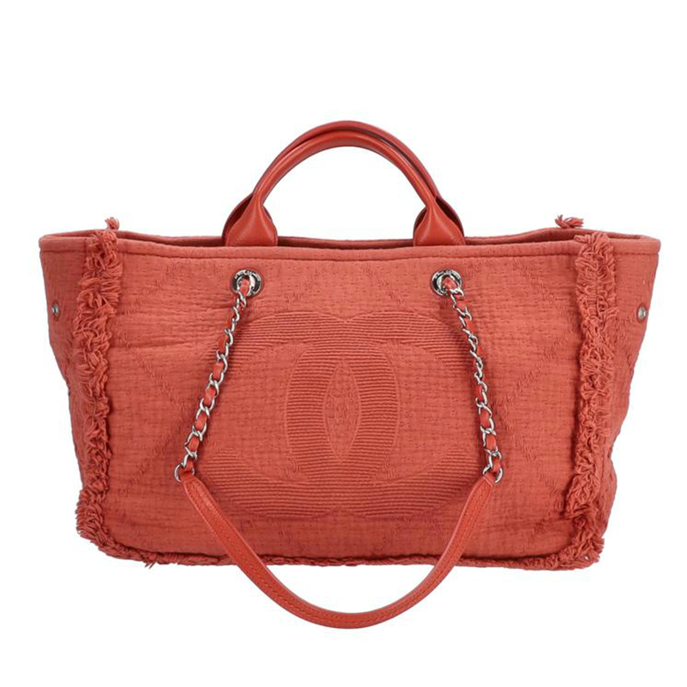 CHANEL シャネル/ドーヴィル 2way/キャンバス/赤//301*****/Bランク/06