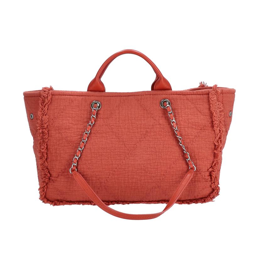 CHANEL シャネル/ドーヴィル 2way/キャンバス/赤//301*****/Bランク/06