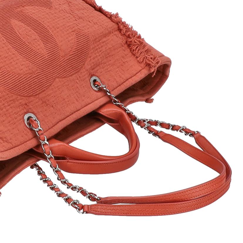 CHANEL シャネル/ドーヴィル 2way/キャンバス/赤//301*****/Bランク/06