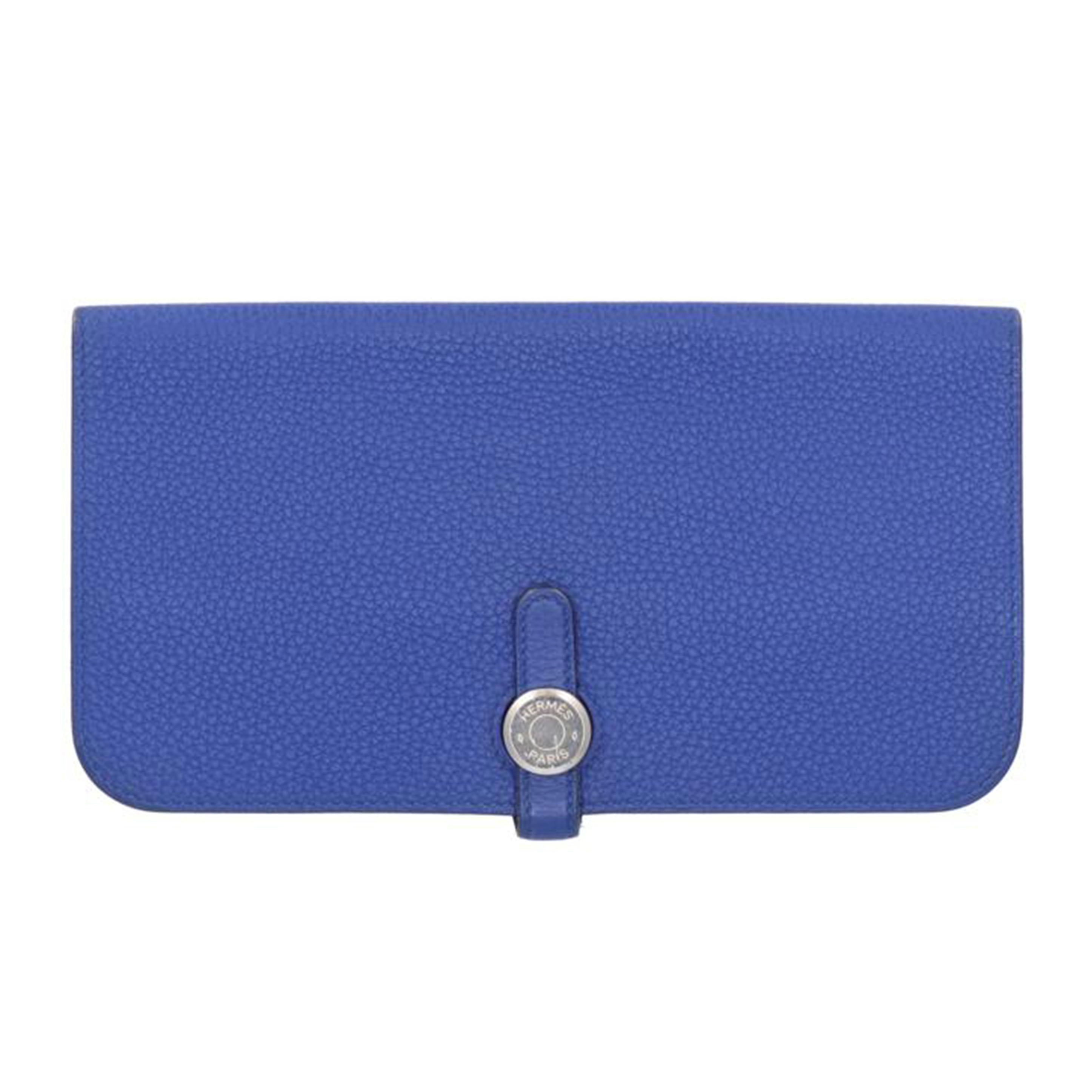 HERMES エルメス/ドゴン ロングウォレット/ブルー//TBY*****/ABランク/06