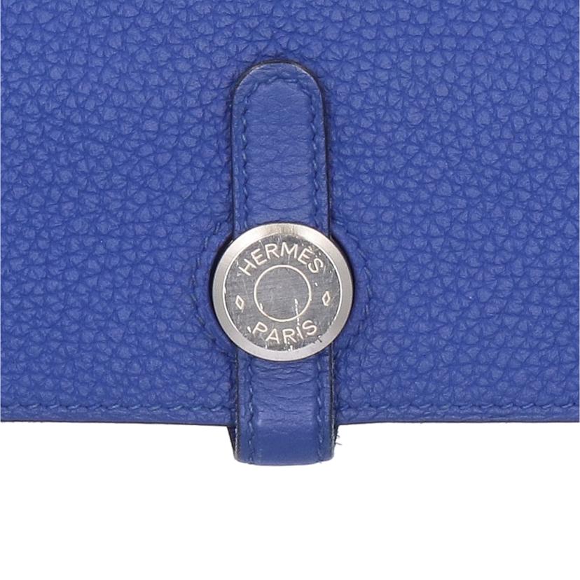 HERMES エルメス/ドゴン ロングウォレット/ブルー//TBY*****/ABランク/06