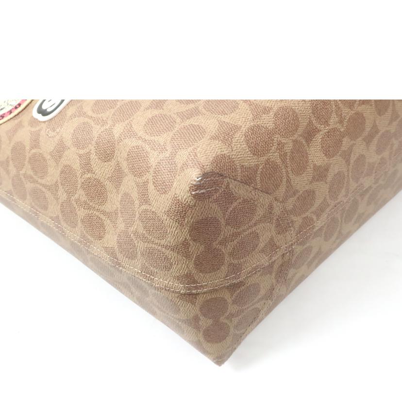 COACH X PEANUTS コーチ×ピーナッツ/シティ トート・シグネチャー キャンバス・パッチ スヌーピー/CBJ91//Aランク/65