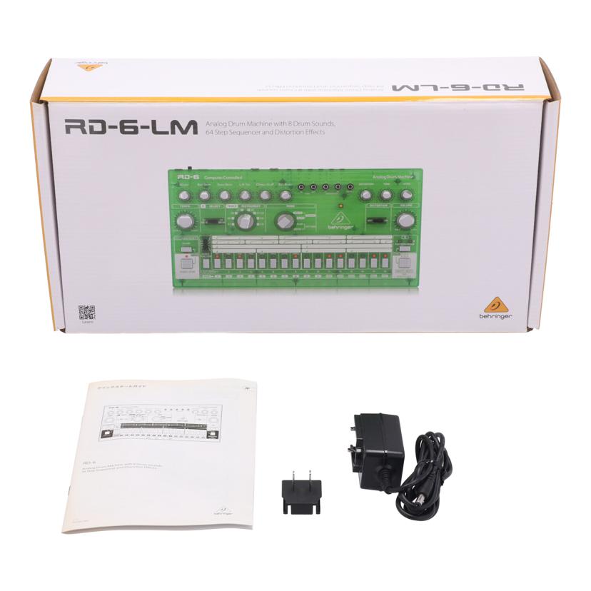 BEHRINGER ベリンガー /アナログドラムマシン/RD-6-LM//S201101867EE3/Bランク/77