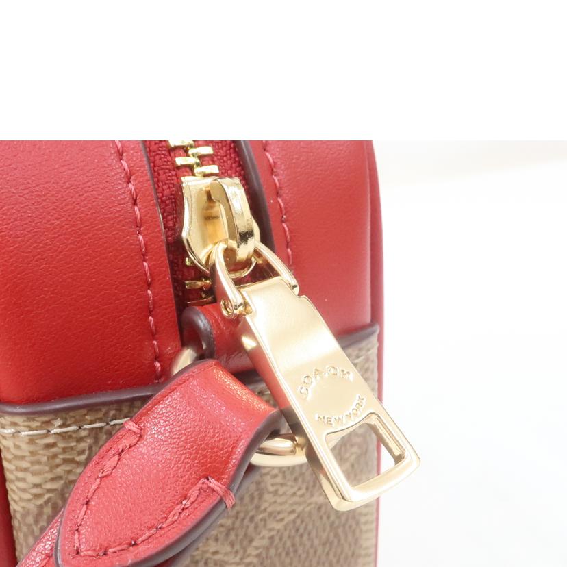 COACH コーチ/ミニ ジェイミー カメラバッグ・シグネチャー キャンバス・ストライプ ショルダーバック/CAQ-42//Aランク/65