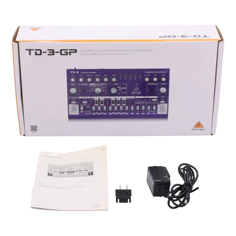 BEHRINGER ベリンガー /アナログベースラインシンセサイザー/TD-3-GP//S200800103EDU/Bランク/77