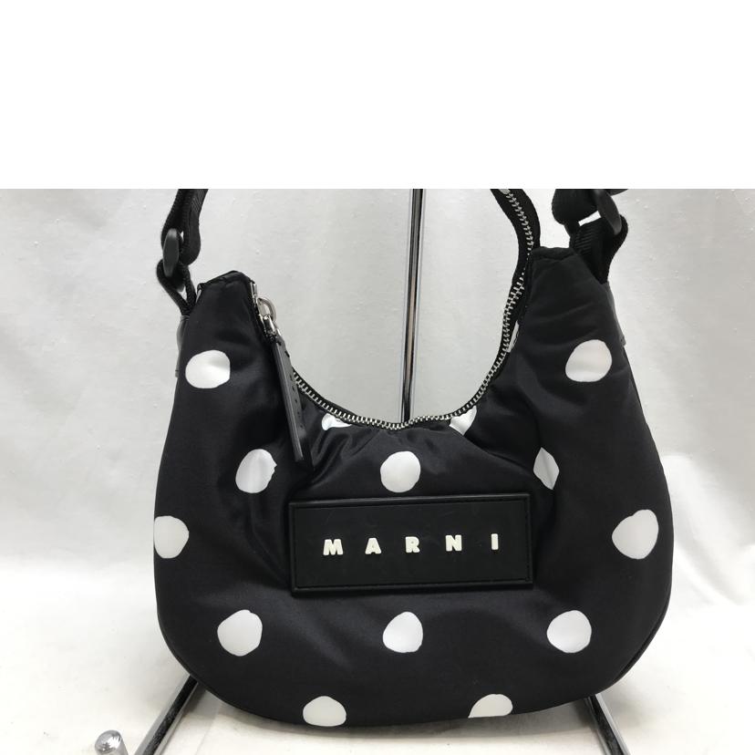 MARNI マルニ/ホーボー水玉ショルダーバッグ/QSBMQ0072U7 P6263//ABランク/51
