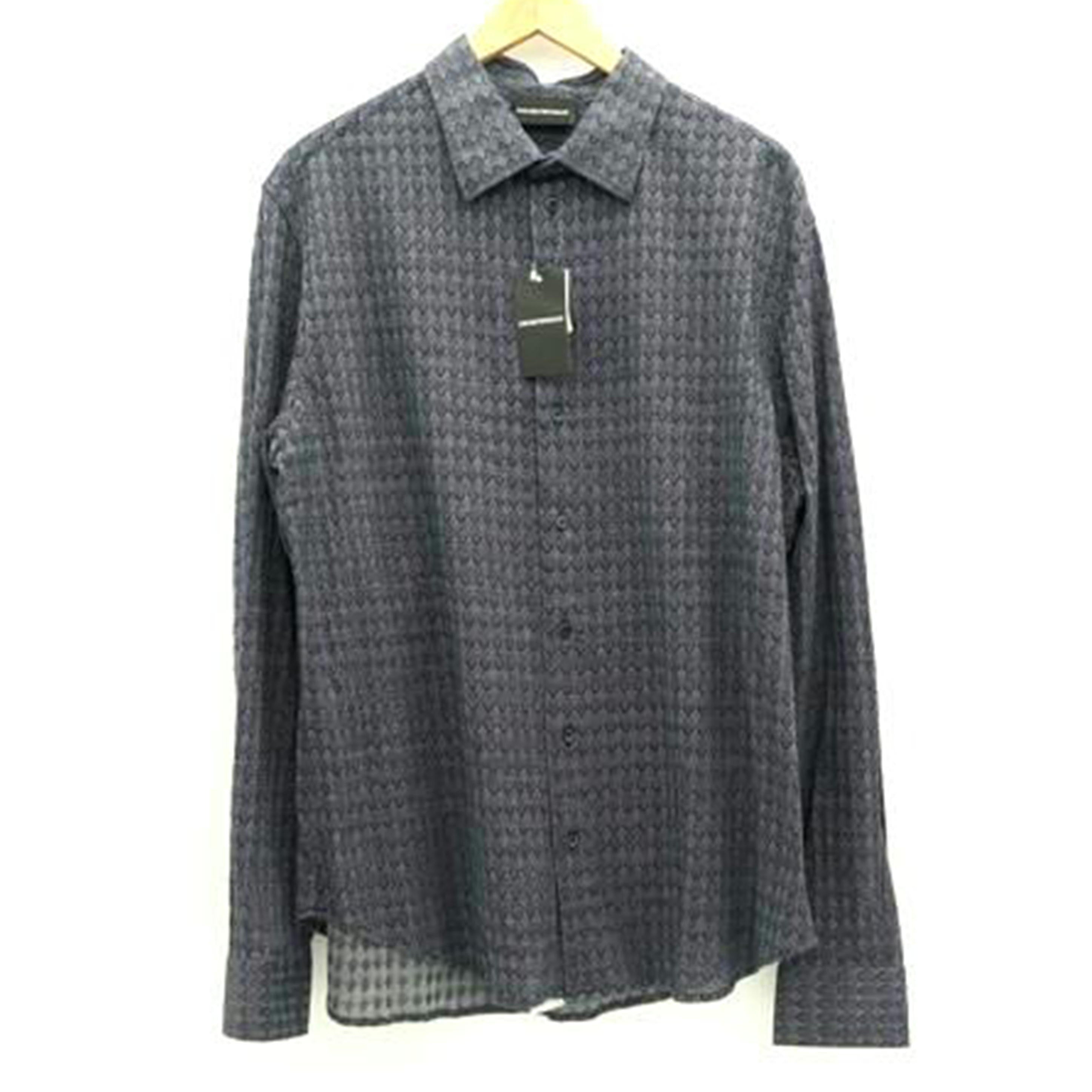 EMPORIO ARMANI エンポリオアルマーニ/長袖シャツ/ネイビー/H41SM0//サイズ XL/Sランク/05
