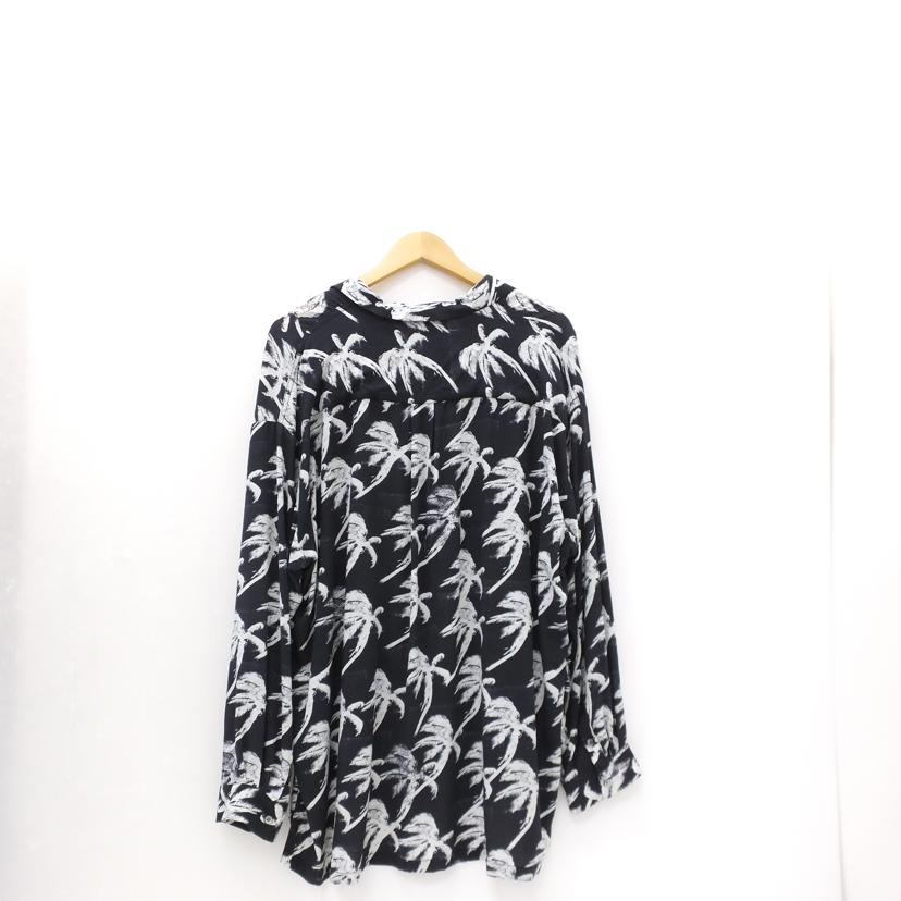 DOUBLE RAINBOUU/長袖アロハ/ブラック//ABランク/88