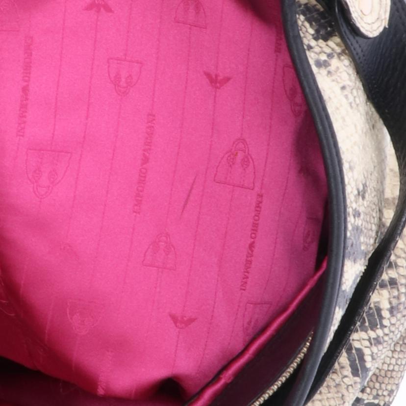 EMPORIO ARMANI エンポリオアルマーニ/パイソントートバッグ//ABランク/09