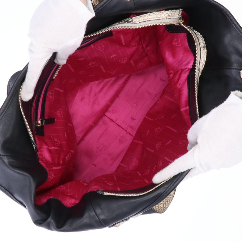 EMPORIO ARMANI エンポリオアルマーニ/パイソントートバッグ//ABランク/09