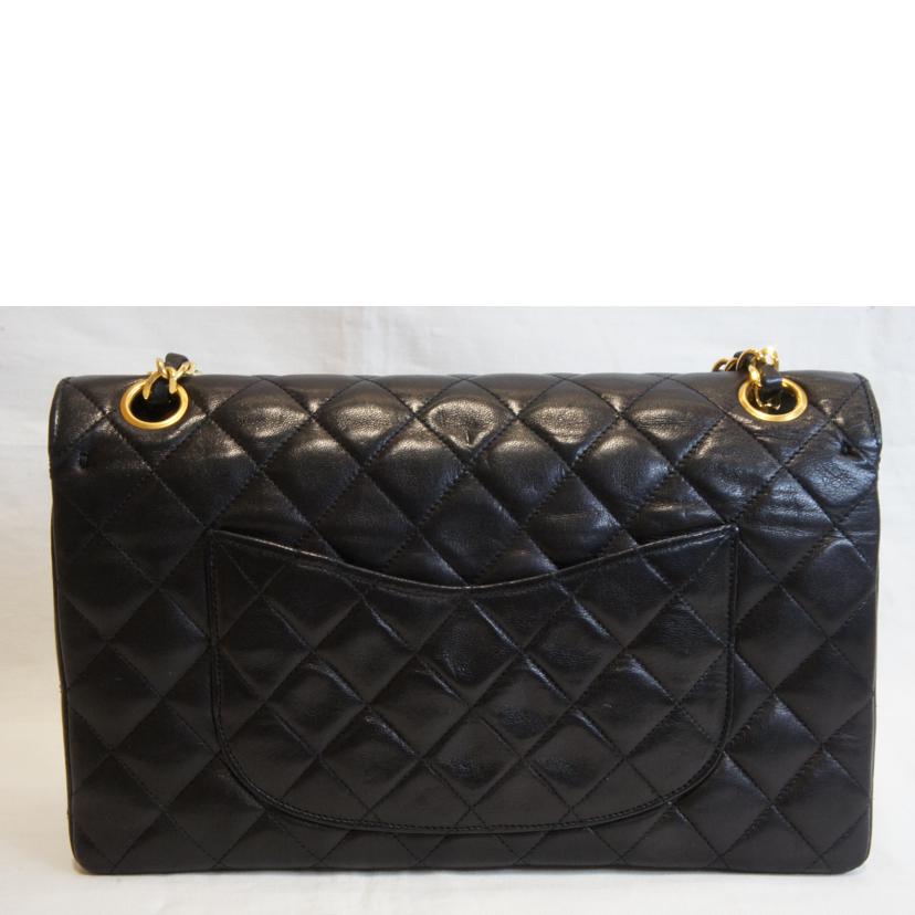 CHANEL シャネル/ラムスキンマトラッセWフラップチェーンショルダー//869****/Aランク/92