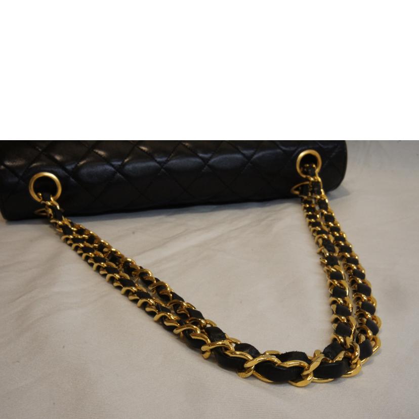 CHANEL シャネル/ラムスキンマトラッセWフラップチェーンショルダー//869****/Aランク/92