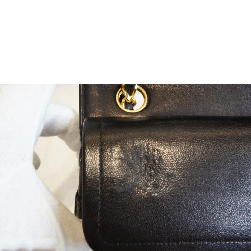 CHANEL シャネル/ラムスキンマトラッセWフラップチェーンショルダー//869****/Aランク/92
