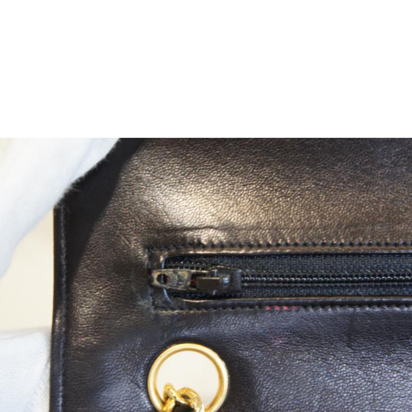 CHANEL シャネル/ラムスキンマトラッセWフラップチェーンショルダー//869****/Aランク/92