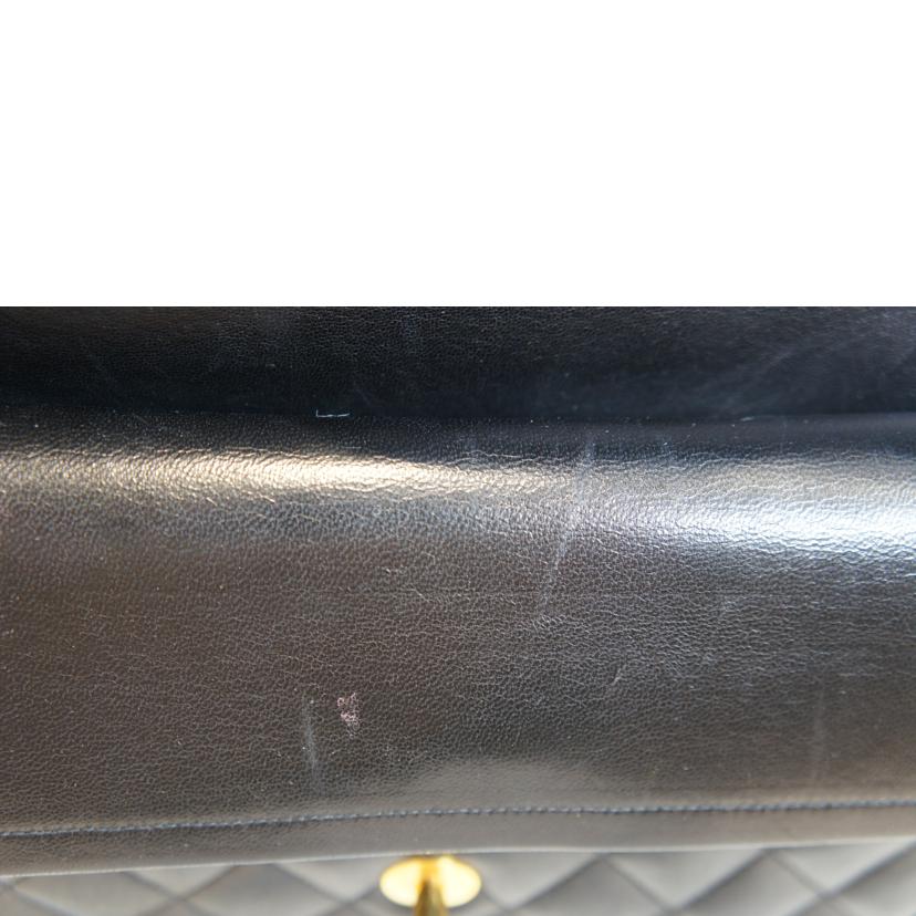CHANEL シャネル/ラムスキンマトラッセWフラップチェーンショルダー//869****/Aランク/92