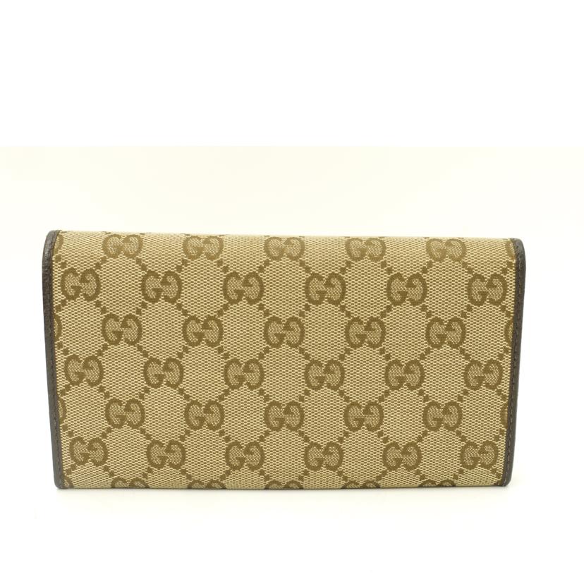 GUCCI グッチ/GGキャンバス二つ折り長財布/ブラウン/244946//095*/Aランク/69