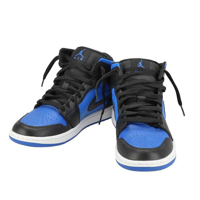 NIKE ナイキ/エアジョーダン1 MID ブラック/ロイヤルブルー/DQ8426-042//Aランク/01