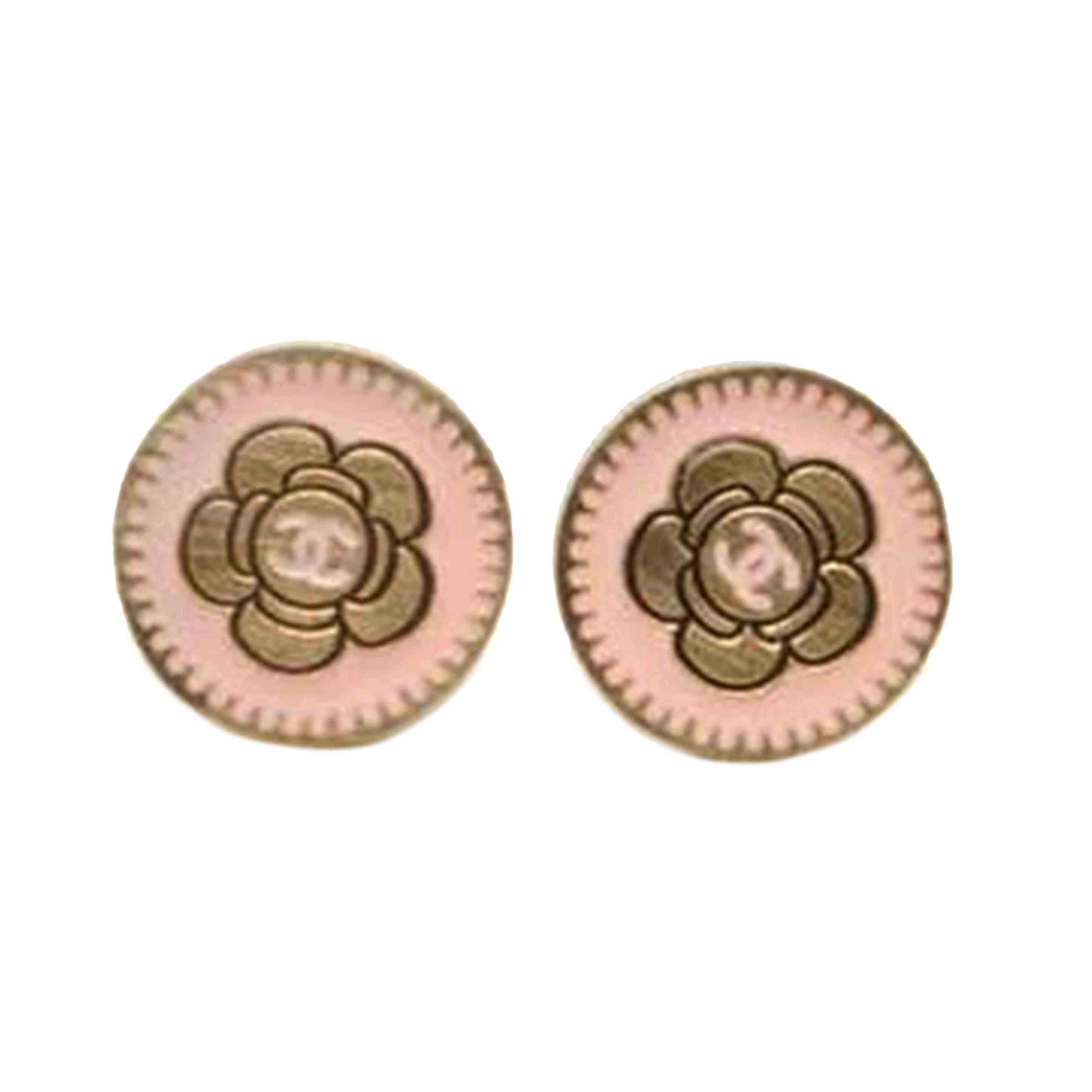 CHANEL シャネル/カメリアココマークミニピアス/ピンク/06P//ABランク/89