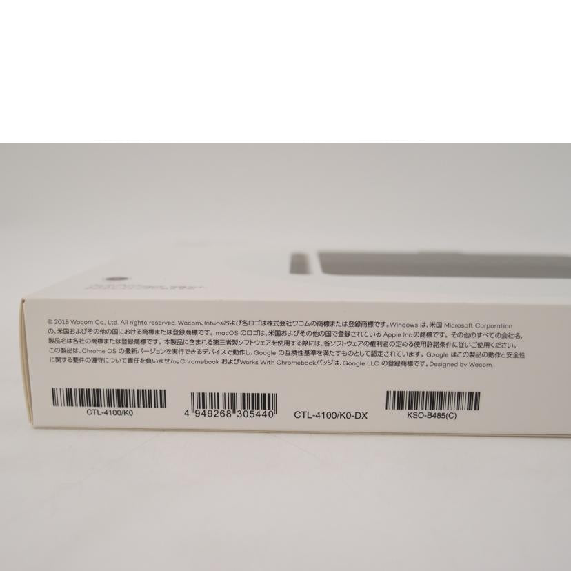 Wacom ワコム/Intuos Smallベーシック/ペンタブ/CTL-4100/K0-DX//2BH00R2002388/Sランク/69
