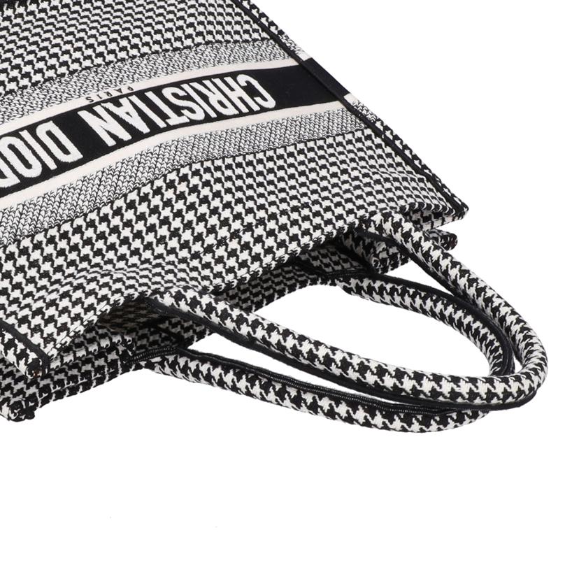 ChristianDior クリスチャンディオール/ブックトート/ミディアム/ハウンドトゥースエンブリダリー/M1296ZRPI-M081//50-*******/Aランク/09