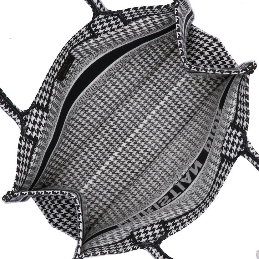 ChristianDior クリスチャンディオール/ブックトート/ミディアム/ハウンドトゥースエンブリダリー/M1296ZRPI-M081//50-*******/Aランク/09