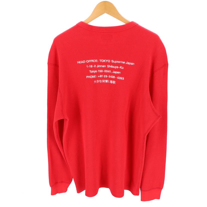 Supreme シュプリーム/Supreme サーマルワッフルロングTシャツ //ABランク/19