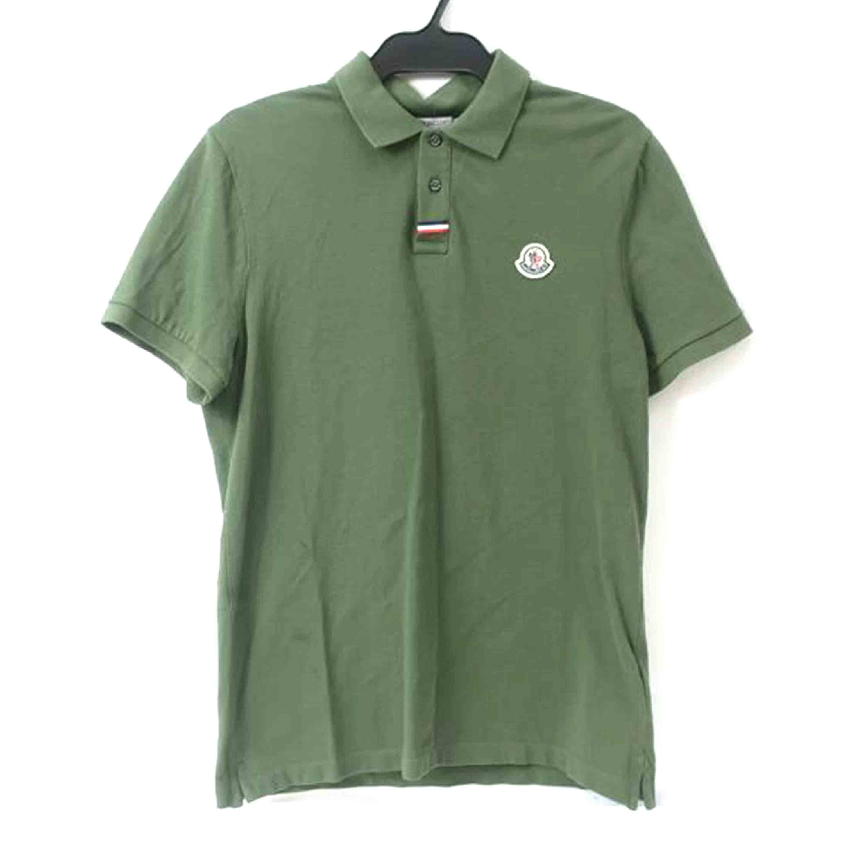 MONCLER モンクレール/ポロシャツ カットソー Sサイズ 876 カーキ//Bランク/65