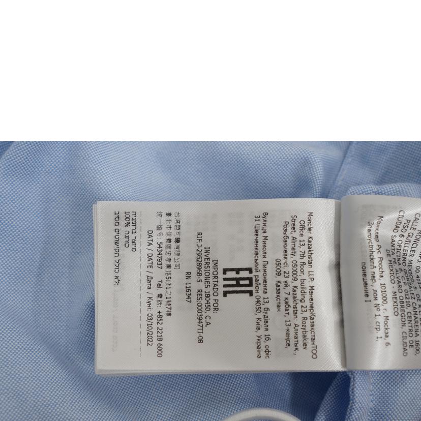 MONCLER MONCLER/クロップドロングスリーブシャツ/I10932F00007//Bランク/67