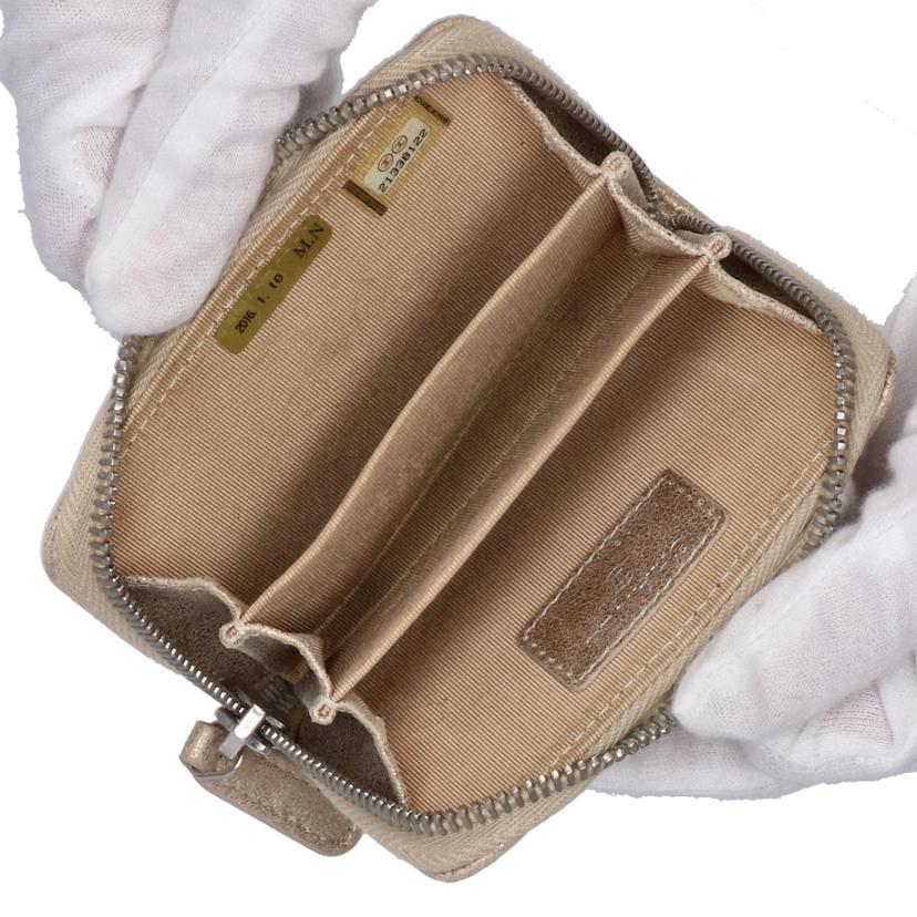 CHANEL シャネル/コインケース ラム/ゴールド//213*****/ABランク/06